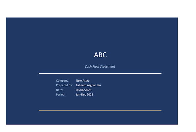 make build a cash flow forecast and financial model